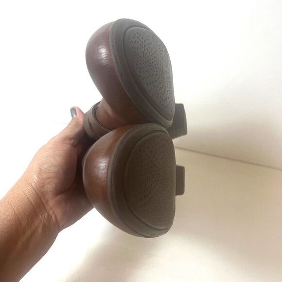 Clarks Collection Womens Pumps Shoes Size 8.5M Brown Leather Slip On Clog Bootie - Picture 7 of 11